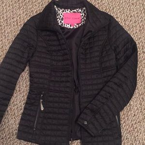 Betsy Johnson black coat- sz small